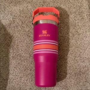 Stanley Vibrant Pink and Orange Travel Mug
